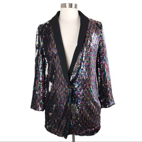 Anthro. | Cartonnier Roza Flip Sequin Blazer - Picture 2 of 10